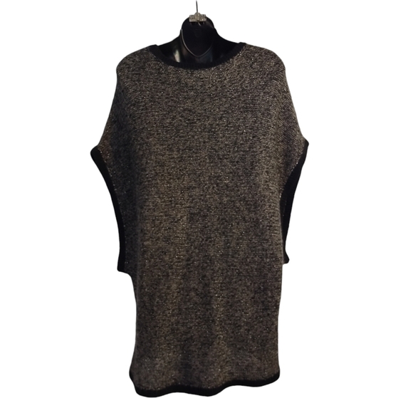 Cato Women's Gray Black Silver Sweater Size L - Picture 2 of 9